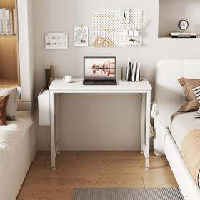 Lufeiya desk featuring sturdy steel brackets for stability