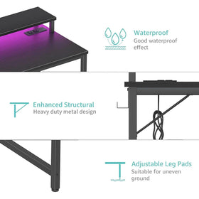 Lufeiya small desk durable finish resists scratches and wear.