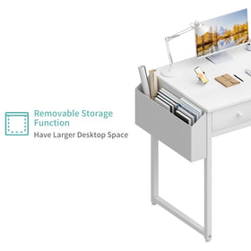 Lufeiya small white kids desk finish waterproof for daily use.