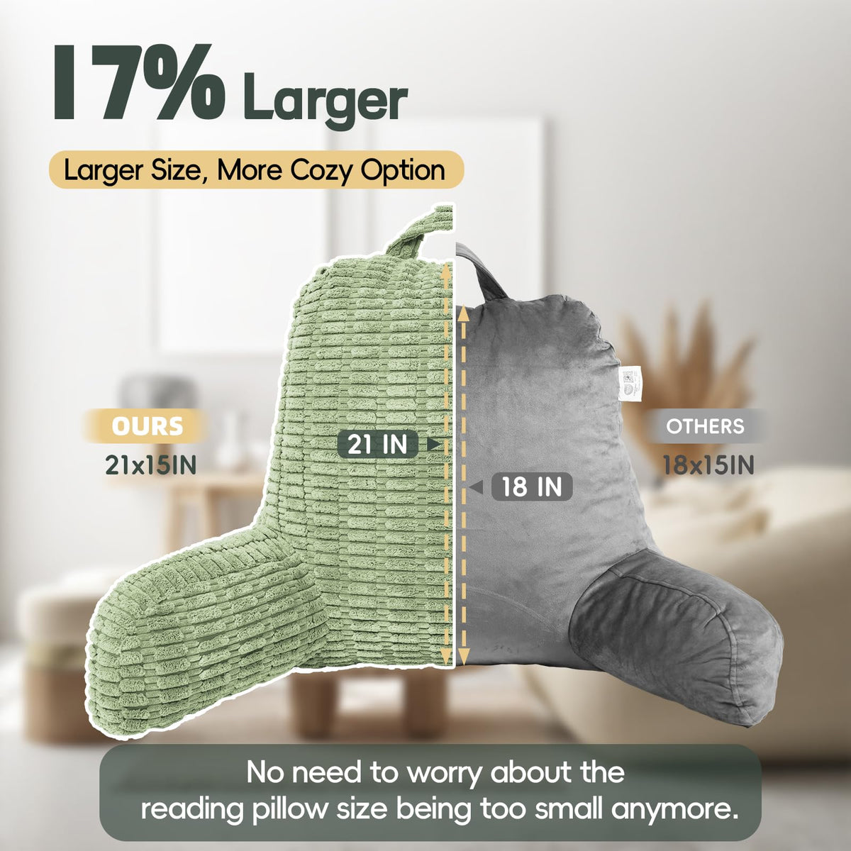 LUISOF 3D-embossed corduroy cover offers soft touch and durability.