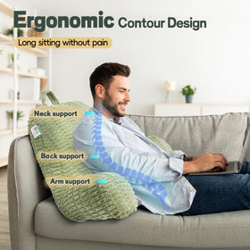 LUISOF memory foam back support provides comfortable posture and durable support.