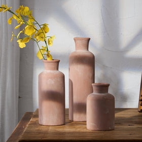 LUKA vases on a desk for office decor with natural vibes.