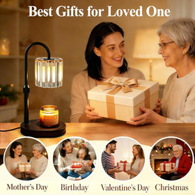 Lukasa Candle Warmer Lamp with dimmer displaying four levels for mood control