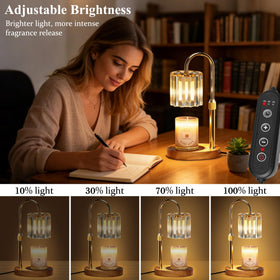 Lukasa candle warmer lamp with timer highlights worry-free auto shut-off