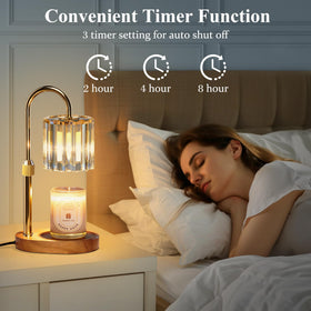 Lukasa candle warmer lamp with four brightness levels for varied moods