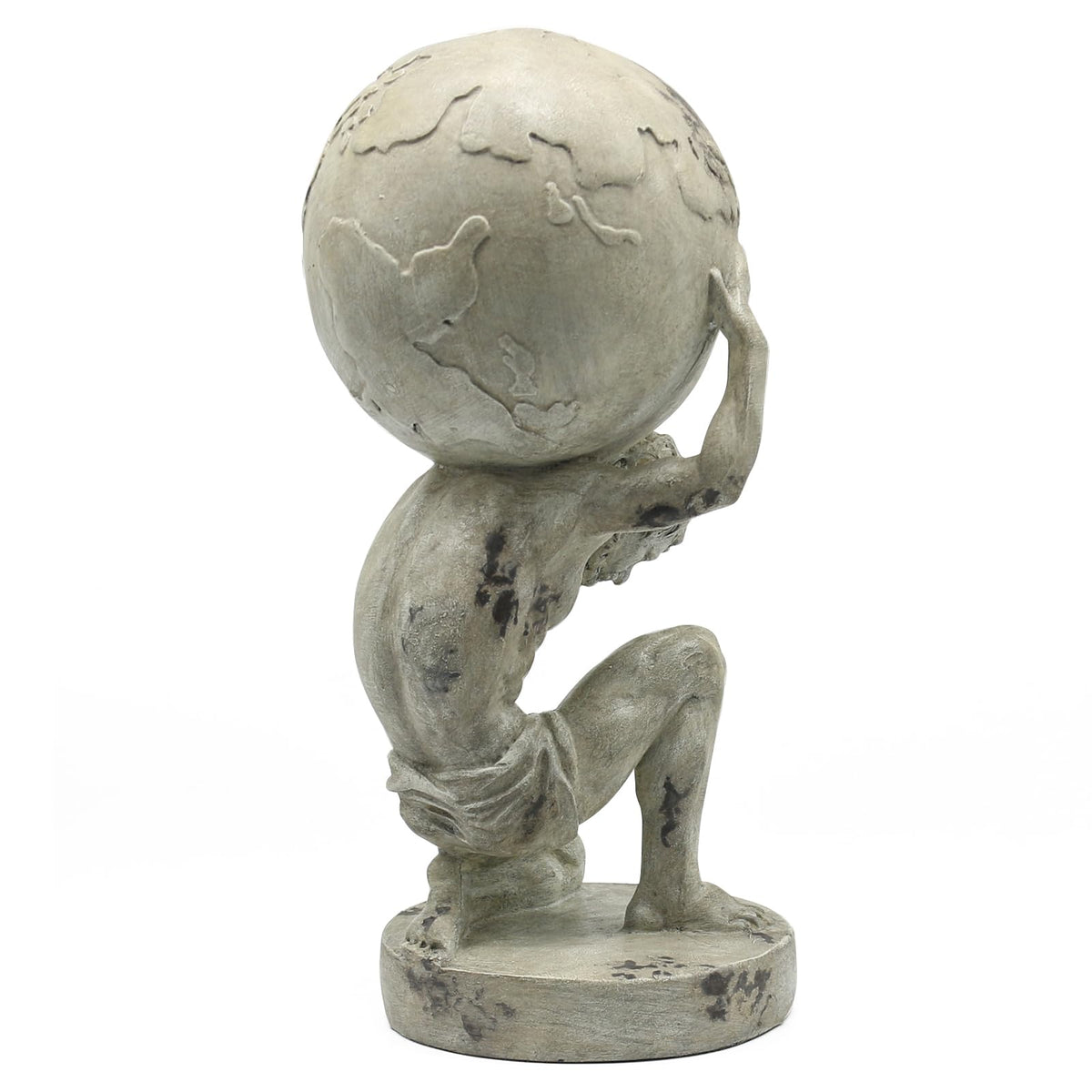 Lukitas Atlas centerpiece adds conversation-worthy charm to bookshelves or mantels.