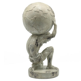 Lukitas Atlas centerpiece adds conversation-worthy charm to bookshelves or mantels.