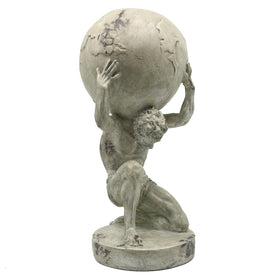 Lukitas atlas sculpture acts as a motivational reminder of responsibility and strength.