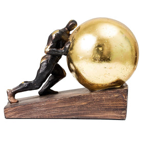 Lukitas Sisyphus sculpture gift-worthy decor for birthdays or anniversaries.