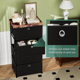 LUKYTOWER sturdy metal-framed drawer unit designed for daily use and easy movement.