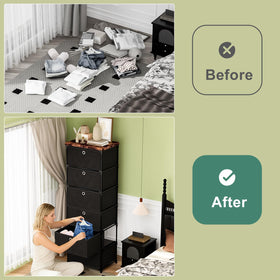 LUKYTOWER top print fabric accent adding chic style to storage