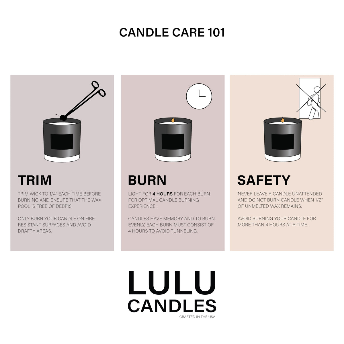 Lulu Candles amber-hued candle lit, creating warm ambiance.