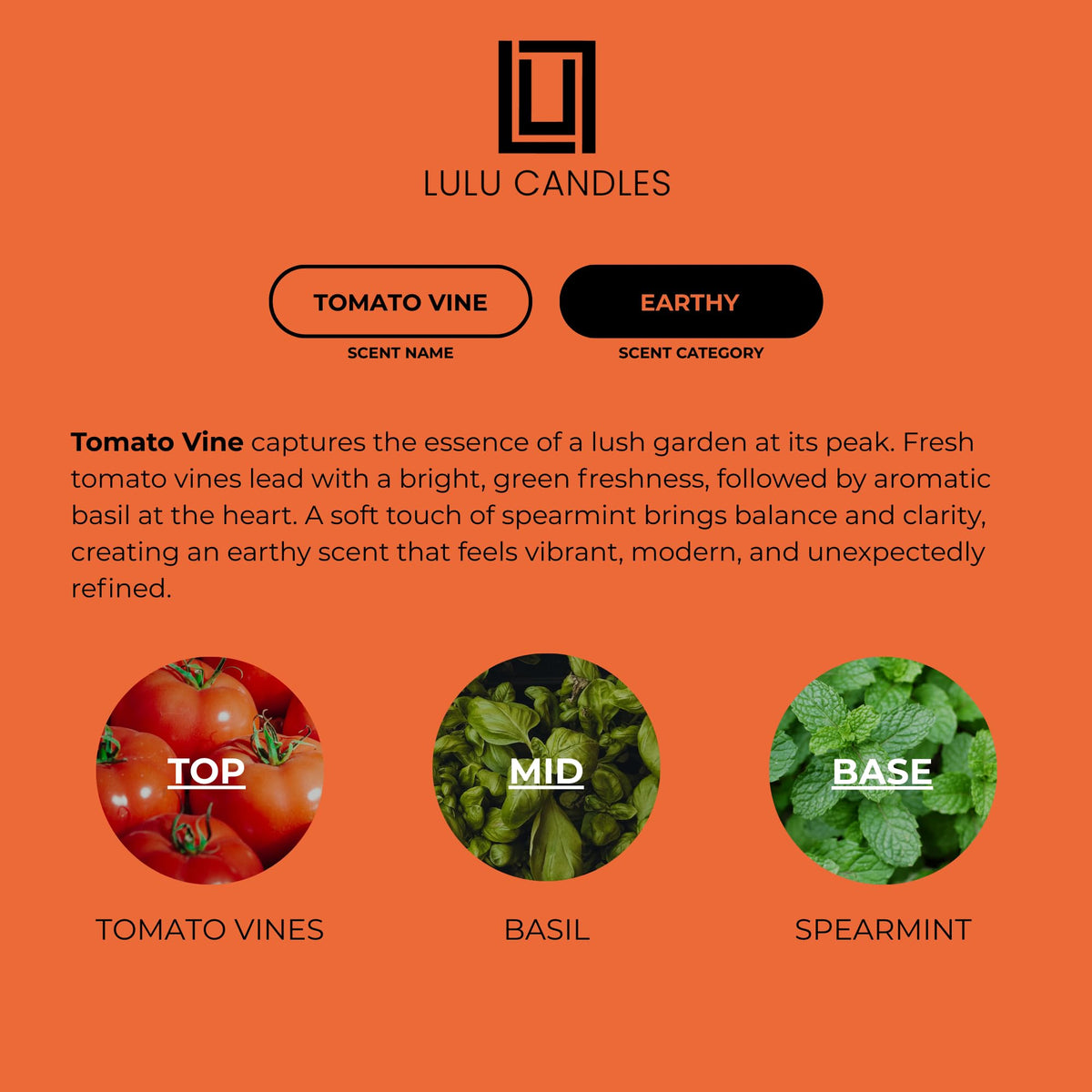 Lulu Candles Tomato & Vine hand pour demonstrating artisan USA craftsmanship
