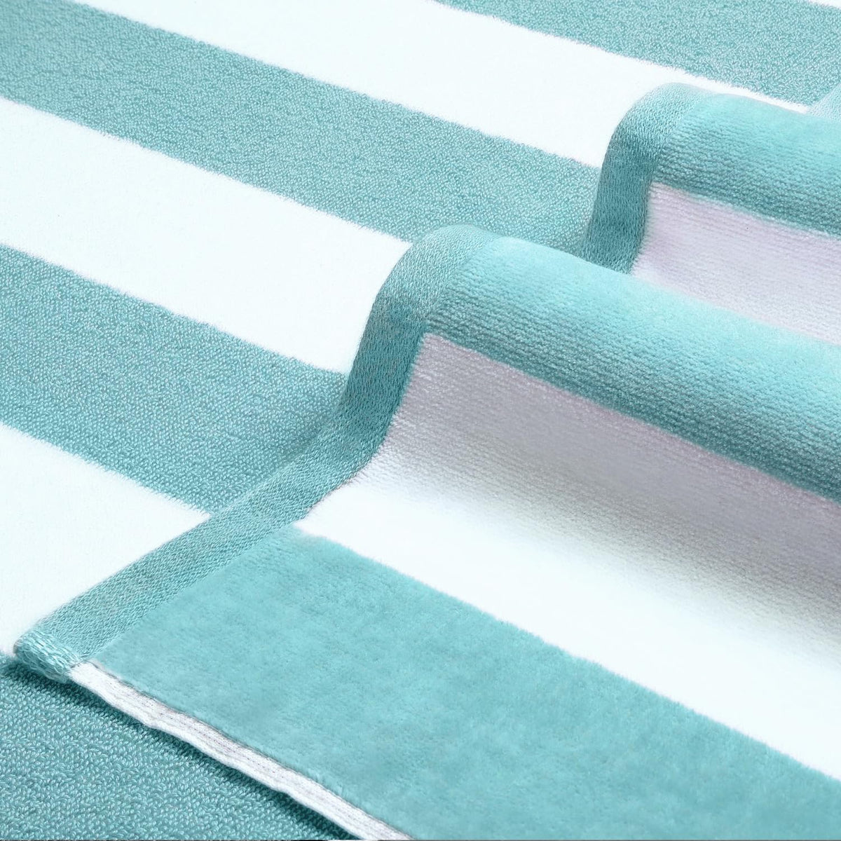 LULUHOME cabana striped towel soft cotton for luxurious poolside lounging.