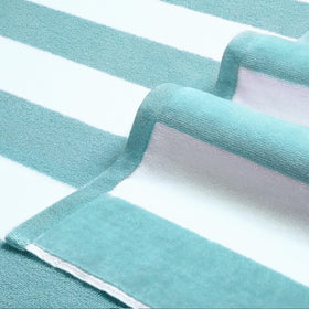 LULUHOME cabana striped towel soft cotton for luxurious poolside lounging.