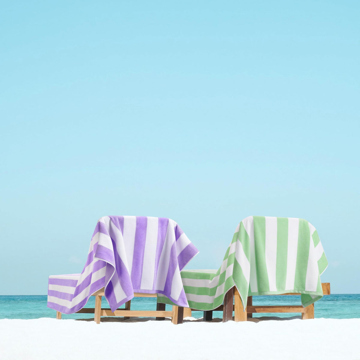 LULUHOME fade-resistant striped towel maintains color after washing