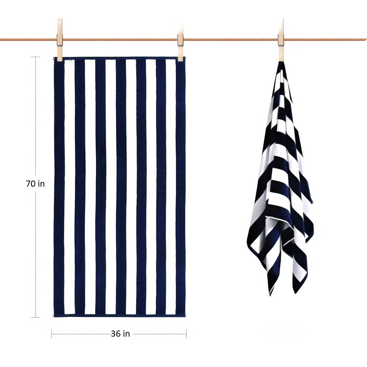 LULUHOME navy towel resists fading after multiple washes