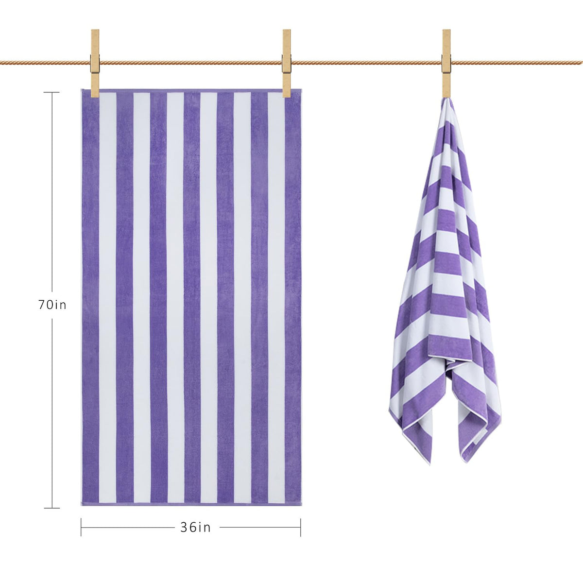 LULUHOME lint-free finish provides smooth drying after swimming.
