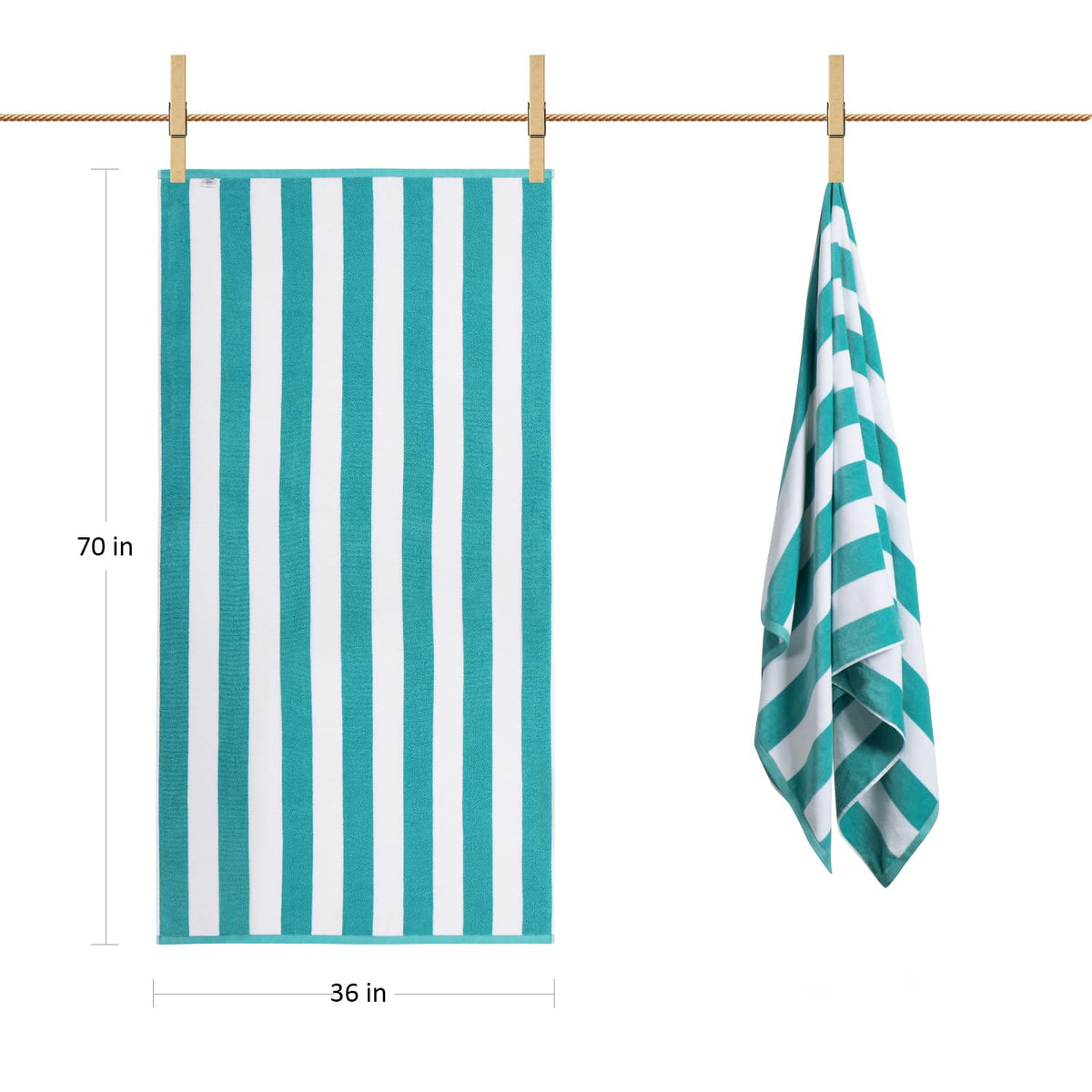 LULUHOME ultra-absorbent towel dries quickly after swimming or pool time