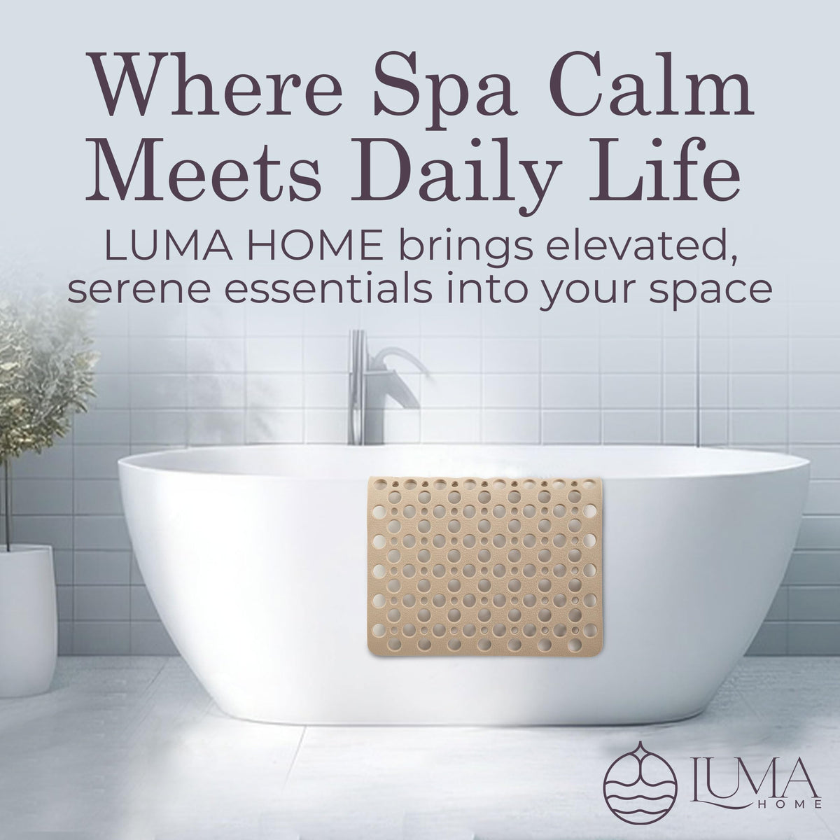 LUMA HOME safety-focused mat ideal for seniors and kids seeking extra support