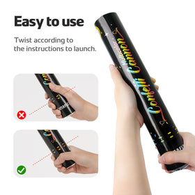 LUMAFIZZ cannon with 250g capacity for larger, dramatic bursts.