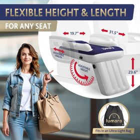 Lumara inflatable neck support adds extra comfort.