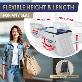 Lumara Premium Toddler Airplane Bed inflatable neck support enhances comfort for sleep on planes