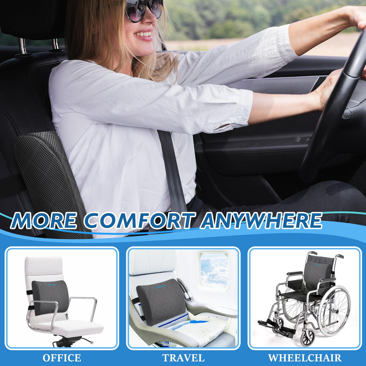 LumbarPal gaming-chair back support improves comfort during extended play.