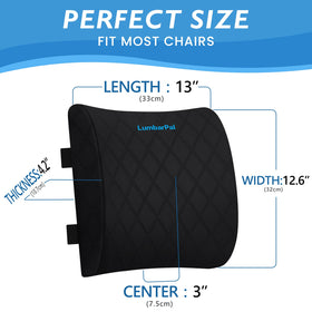 LumbarPal memory foam close-up showing contour for personalized comfort
