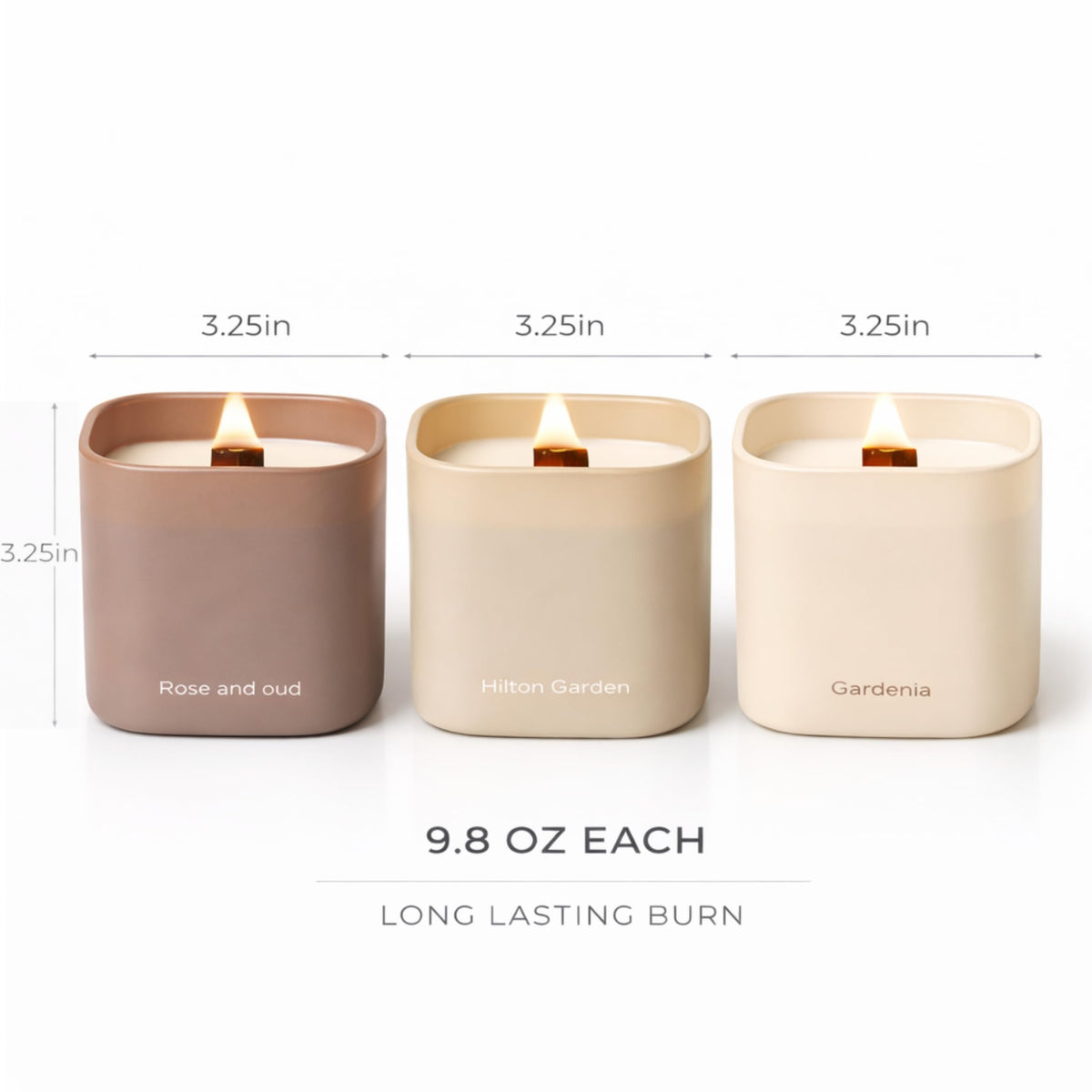 Lumi Brand crackling wood wick candle creates cozy ambience with soft, comforting sounds.