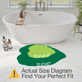 LUMI rug with soft plush pile for comfortable steps after showers.