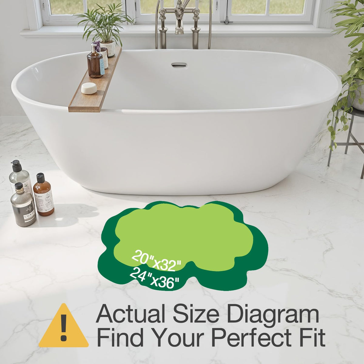 LUMI soft plush floral rug cushions feet and adds warmth to bathrooms.