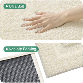 LUMI ultra-soft plush bath rug offering cloud-like warmth underfoot