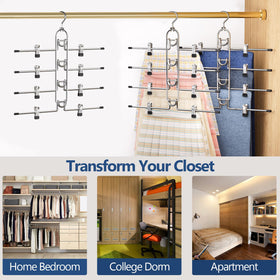 Lumigens heavy-duty hanger for robust garments without deformation.