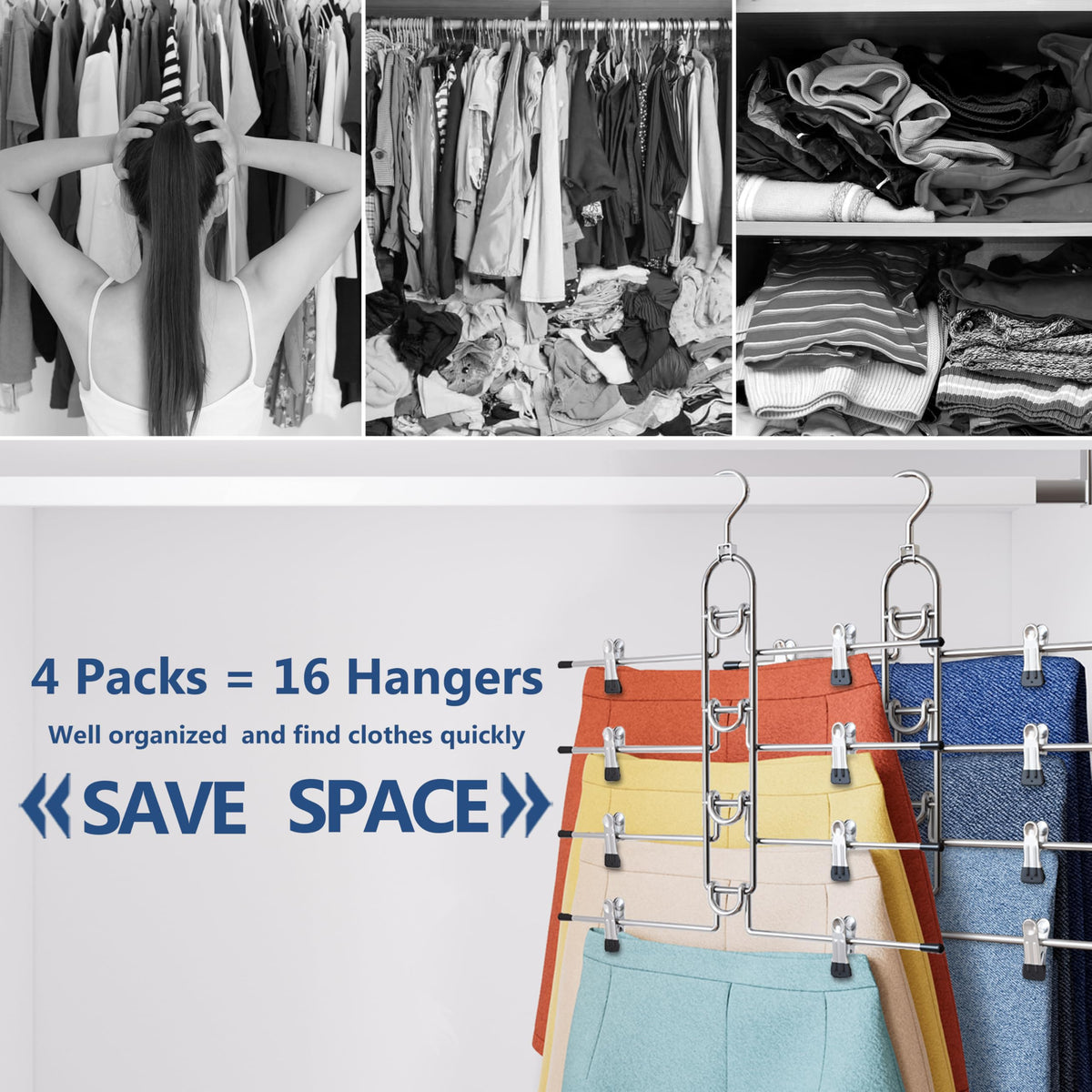 Lumigens non-slip clip prevents clothes from slipping while keeping items securely clipped.