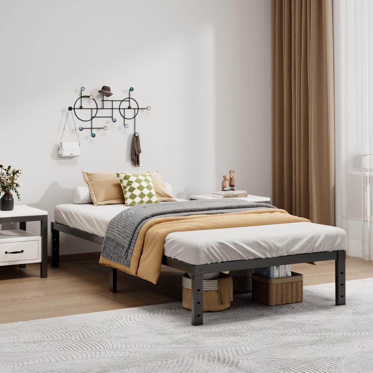LUMUNANCE bed frame assembly tools with hardware for quick setup