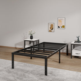 LUMUNANCE no box spring required with versatile mattress compatibility.