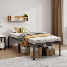 LUMUNANCE heavy-duty steel twin bed frame for sturdy mattress support