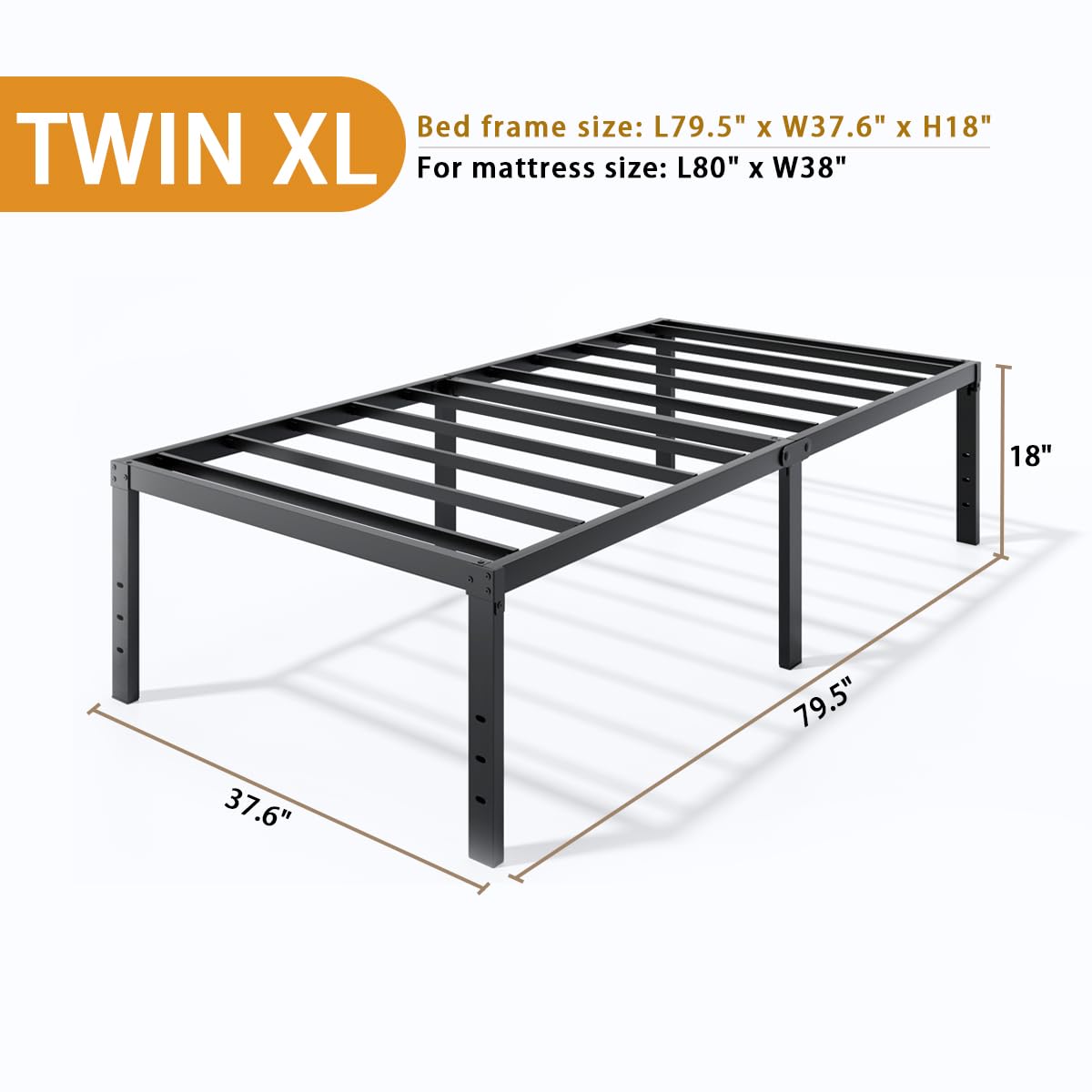 LUMUNANCE Twin XL bed frame assembly process emphasizes quick, tool-assisted setup.