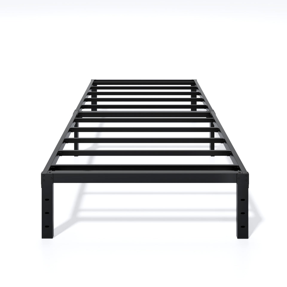 LUMUNANCE Twin XL bed frame front view, stylish and sturdy for daily use