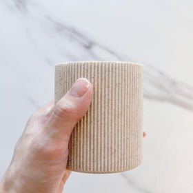 Lunestella compact bathroom cup fits small spaces and reduces countertop clutter.