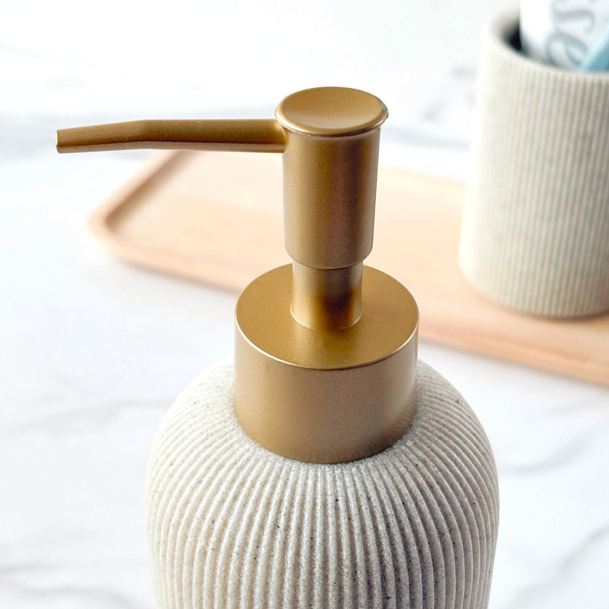 LUNESTELLA sand beige decor in boho farmhouse setup
