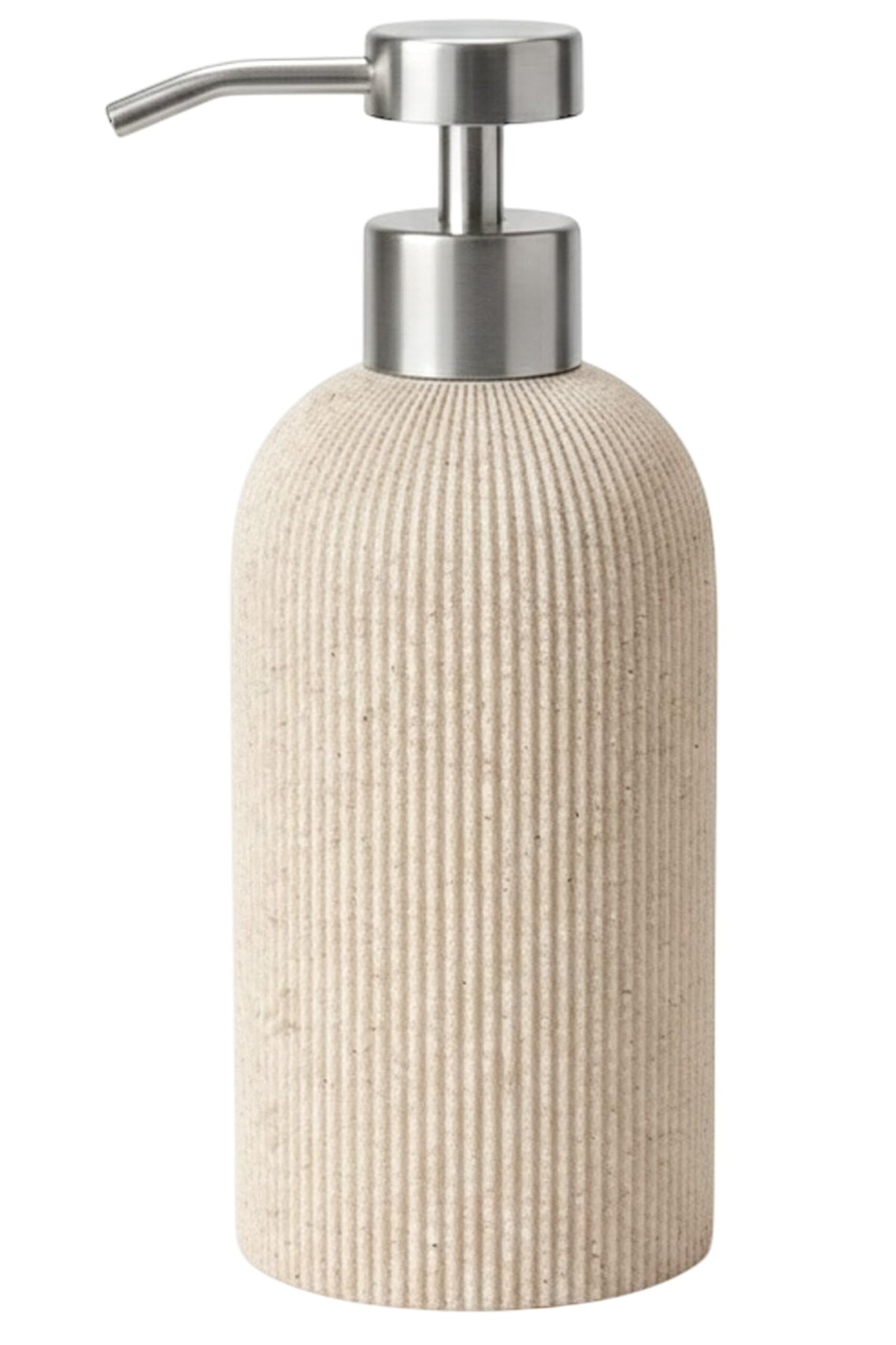 Lunestella Sand Beige dispenser with pump for smooth, controlled soap release.