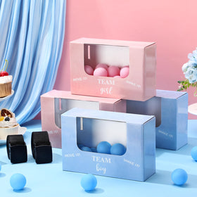 Lunmon blue pink balls for a playful gender reveal twerk game.