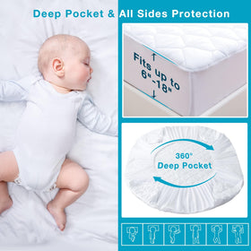 Lunsing deep-pocket design keeps the protector securely in place all night.