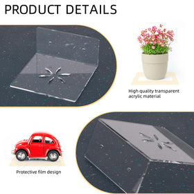 LUOBAO adhesive transparent shelf ideal for bathroom organization