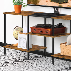 Luplom stand featuring adjustable feet for a level surface on uneven floors