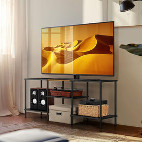 Luplom side shelves fit compact speakers and streaming devices.