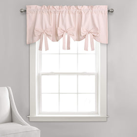Lush Decor Melody Bow Valance with three center bows for cottage-core window charm.