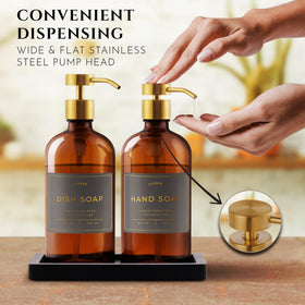 LUSSPA waterproof label set helps identify HAND SOAP and DISH SOAP.